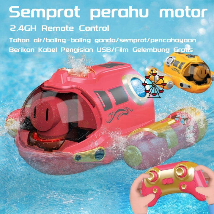 2.4GHz Mainan Anak rc Kapal Speed Boat / Control Perahu Remot Anti Air ...