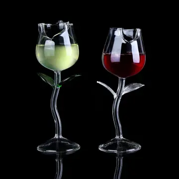 Flower Shaped Drinking Glasses, Flower Shape Wine Glass