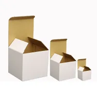 10Pcs/lot Square White Cardboard Present Box Corrugated Paper Box Thickened Postal Express Packaging Box DIY Gift Box