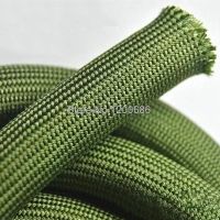 5M soft cotton Nylon Sleeve  4/6/8/10/12/14/16/18mm Wire Cable Protecting Nylon Braided High Density wire protection army green Electrical Circuitry P