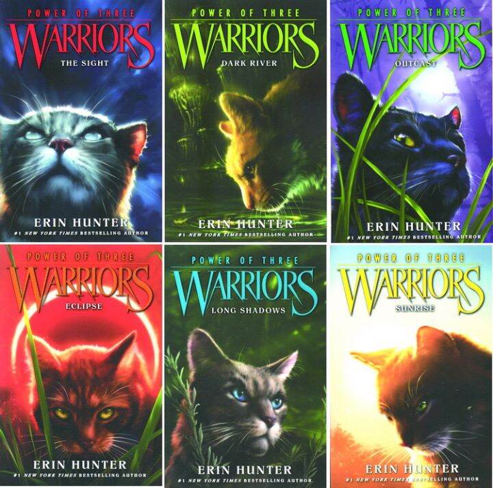 Stock trilogy cats warrior power of three 6 volumes English original ...