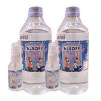 ขายถูก แพ็ค 2 ขวด แอลกอฮอล์ น้ำ แอลซอฟฟ์  Alcohol Alsoff  กลิ่นมะลิ เอททานอล Ethanol 70%