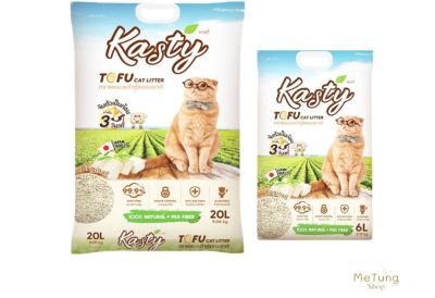 🐶 หมดกังวน จัดส่งฟรี 🛒 Kasty ทรายเต้าหู้ ถั่วลันเตา ทรายแมวเต้าหู้ ธรรมชาติ 100% ทิ้งลงชักโครกได้.  บริการเก็บเงินปลายทาง