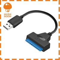 【ใหม่ล่าสุด】สายแปลงอะแดปเตอร์22pin USB 2.0เป็น SATA สำหรับฮาร์ดไดรฟ์2.5in HDD SSD