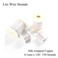 0.1X120 0.1X128 0.1X130 0.1X135 0.1X140 0.1X150 Litz ลวด Strand เคลือบทองแดง Litz ลวดไมโครเสาอากาศ Occ 0.1มิลลิเมตร0.1