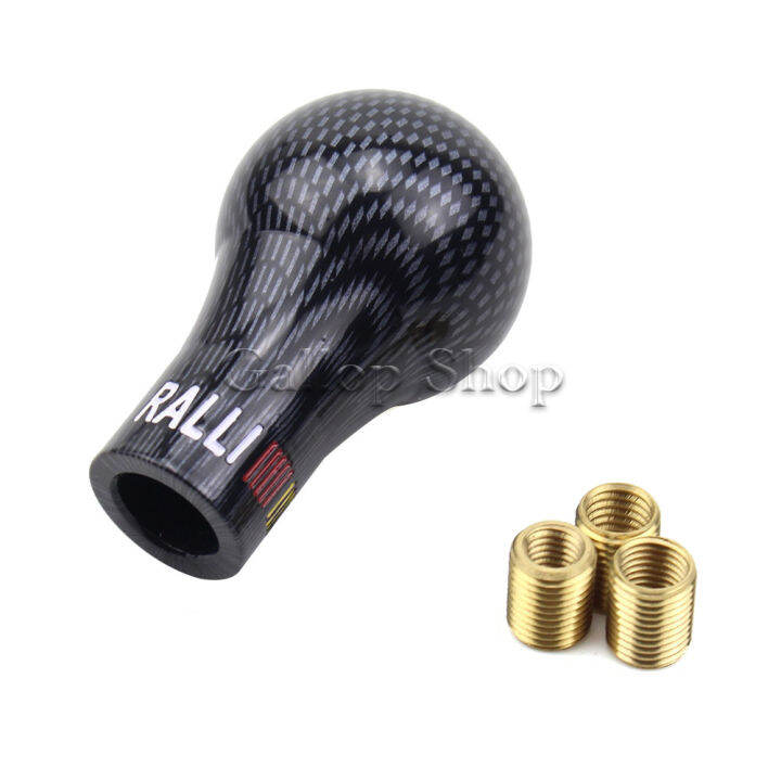 ralliart-universal-5-6ความเร็วเกียร์อัตโนมัติ-shift-knob-ห่วงพ่วงลากรถรถเกียร์ธรรมดา-mt-สำหรับ-mitsubishi