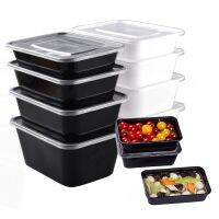 10 Pack Plastic Container Meal Prep Containers Bento Boxes Disposable Plastic Bento Insulated Lunch Box Containers with Lid