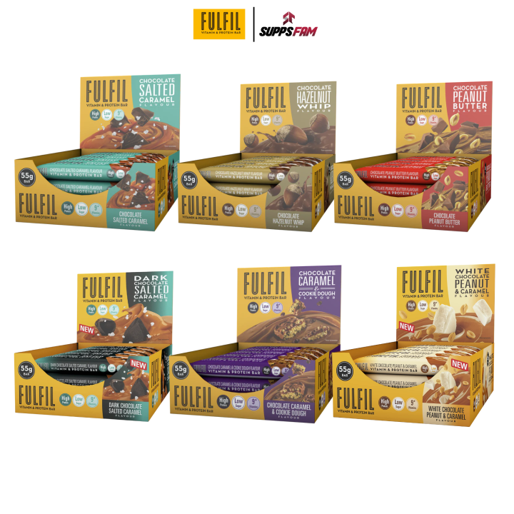 Fulfil Vitamin & Protein Bar (15 BARS PER BOX) All Flavors Lazada PH