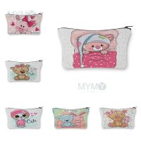 Cosmetic Bag Outdoor Travel Color Block Pattern Cartoon Animal Original Makeup Organizer Rabbit Panda Print Women 39;s Toiletry Bag