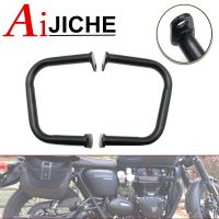 Motorcycle Engine Guard Crash Bar Safety Bumper Protector For Bonneville T100 T120 Bobber Thruxton 1200/R Street Cup/Twin Printing Stamping