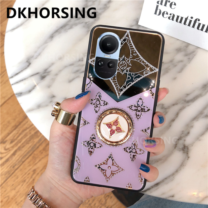 dkhorsing-แม่พิมพ์กลมสำหรับ-oppo-reno-10-reno10-pro-reno10-pro-ins-เคสมือถือแบบแข็งใหม่ซิลิโคน-oppo-reno-10-5g-ฝาหลังติดเพชรกากเพชรแหวนใส่นิ้ว-oppo-reno-10pro-5g-2023