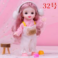 ตุ๊กตา Bjd 18 16 ซม. 13 ข้อต่อขยับได้ ขนาดเล็ก 3D ของเล่นสําหรับเด็กผู้หญิง