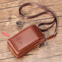 Cowhide Bag Belt Men Belly Bag Genuine leather Shoulder Fanny Pack Male Mini Bag For Mobile Designer Bum Bag Belt Wallet Fashion