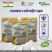 COMBO 3 GOI Bột Gạo Tẻ Hữu Cơ Nguyên Chất Rice Flour Just Organik Nhập