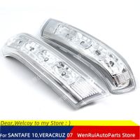 สัญญาณเลี้ยว LED กระจกมองหลังด้านนอกฝาครอบกรอบไฟสำหรับ Hyundai Veracruz IX55 2007-2012 Santafe 2010-2012ไฟแสดงสถานะและระบบไฟฟ้า