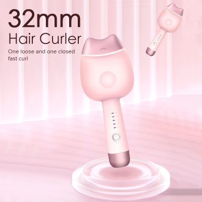 【CC】 32mm Three Tube Curling Iron Big Hair Curler Egg Rolls 5 Temperature Styling Tools
