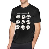 Lucky Panda Men T Shirt Novelty Tees Short Cute Little Bear Sleeve Round Collar T-Shirts Cotton Gift Clothes