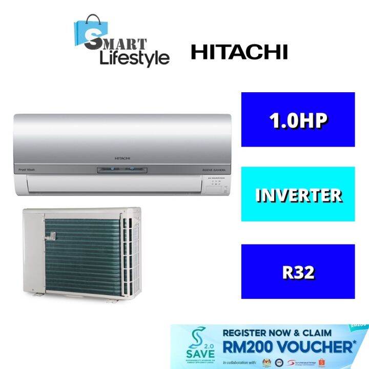 Aircond 1hp Hitachi 1HP / 1.5HP Premium Inverter Series Air Conditioner