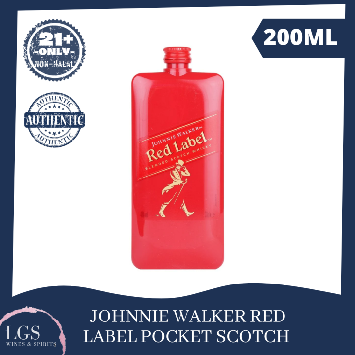 JOHNNIE WALKER RED LABEL POCKET SCOTCH 20CL Lazada
