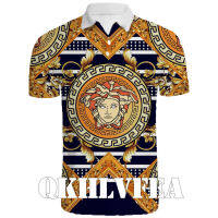 2023 New ดีลักซ์ Versace001 รวดเร็วแฟชั่นการพิมพ์เสื้อยืดโปโล Size：s-6xl Summer Popular