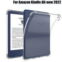 Casing Tablet สำหรับ Amazon Kindle ใหม่ทั้งหมด2022 6.0ซิลิโคนขอบTPU อ่อนถุงลมนิรภัยครอบคลุมการป้องกันโปร่งใส