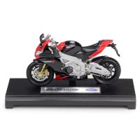 โมเดลรถมอเตอร์ไซค์ที่1:18จากโรงงาน Aprilia RSV4 RSV 4ของเล่นสำหรับแข่งขันจักรยานยนต์โมเดลมอเตอร์ไซค์อัลลอยโรงงานสำหรับสะสมของขวัญ