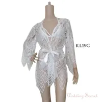 !! เซตชุดนอน KIMONO SET LACE ALICE PREMIUM HOT SEXY LINGERIE SLEEP KL19C x1