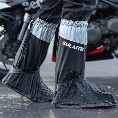 เสื้อกันฝนปั่นจักรยานกันลื่นมอเตอร์ไซค์กันน้ำที่คลุมรองเท้ารองเเท้าบูทจักรยานยนต์ SULAITE