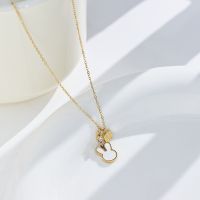 [COD] Auspicious Set Chain Luxury Never Fading Necklace Female 2023 New Titanium Pendant