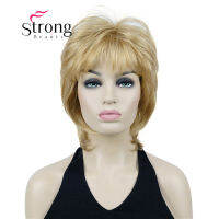 StrongBeauty Bady Wavy Glonden Blonde Neck Length Synthetic Wig for Womens COLOUR CHOICES