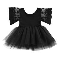 Children Drssses Summer  0-3Y Newborn Kids Baby Girl Bodysuit Princess Tutu Dresses Lace Floral Children Clothing Black Outfits  by Hs2023