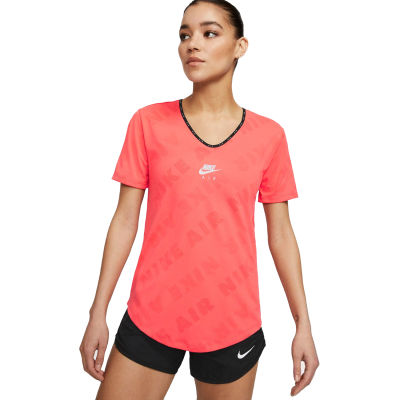 เสื้อวิ่งคอวี ดีไซน์เว้าหลัง Nike Air Womens Running Top (CJ2065-817)