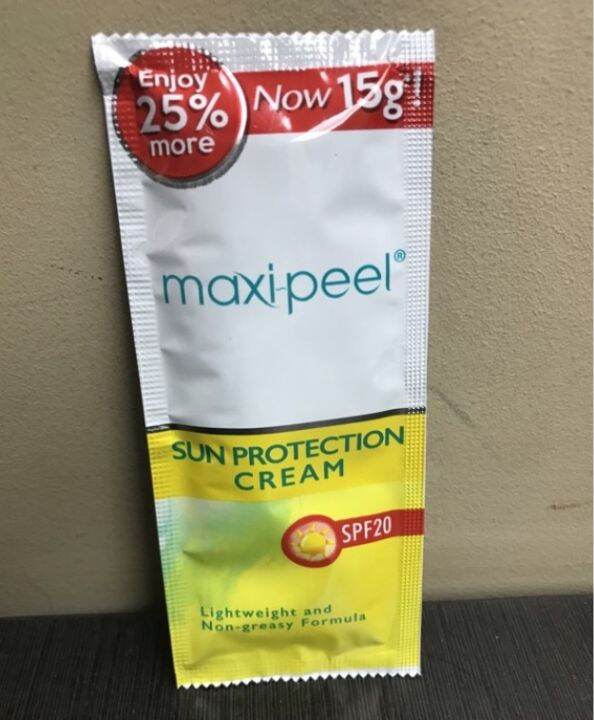 MAXI PEEL Sun Protection Cream SPF20 15g Lazada PH