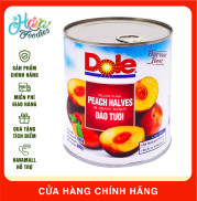 DATE MỚI NHẤT Đào Tươi Dole Đóng Hộp 820gr Pha Trà Đào