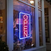 LED Neon Lights OPEN Sign Atmosphere Light Door Decor Wall Hanging USB Night Lamp Business Bar Club Coffee Shop Decoration