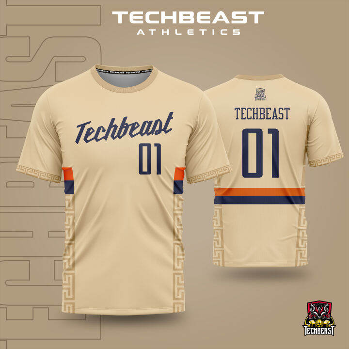 Greek Khaki Tshirt Full Sublimation Jersey Techbeast ( CUSTOM NAME