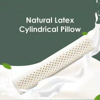 1PC 60x10cm Natural Latex Cylindrical Pillow Neck Cervical Spine Support Long Pillow Protect Lumbar Waist Bolster for Sleeping