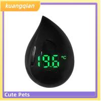 KUANGQIAN เครื่องวัดอุณหภูมิที่มีความละเอียดสูงนำเทอร์โมมิเตอร์ดิจิตัลตู้ปลาไร้สายเครื่องวัดอุณหภูมิตู้ปลา