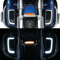 Motorcycle LED Fairing Lower Grills Light For  Touring 14-19 CVO Street Glide Electra Road Glide Ultra FLHTK Ultra Limited