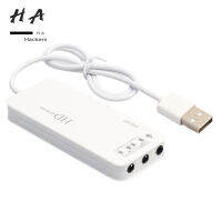 Usb2.0ฮับต่อพ่วง3-พอร์ตอะแดปเตอร์สำหรับVirtual 7.1 Channel Soundการ์ดเสียงภายนอกสำหรับพีซีเอกซ์บอกซ์One Ps4แล็ปท็อปแท็บเล็ตพีซีสี: สีดำ