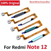 เมนูปุ่มโฮม 100% ดั้งเดิม Return Key ลายนิ้วมือ Touch ID Recognition Sensor Flex Cable สําหรับ Xiaomi Redmi Note 12