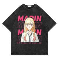 My Dress Up Darling T เสื้อผู้ชาย Harajuku แขนสั้นล้างเสื้อยืด Anime Manga Tees Streetwear เสื้อยืดขนาดใหญ่คุณภาพสูง T-Shirt