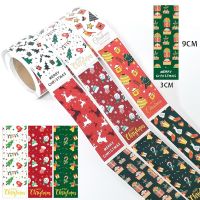 100Pcs Merry Christmas Stickers 3 Style Animals Snowman Trees Decor Stickers for Small Business Wrapping Gift Box Christmas Tags