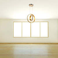 Gold Rings Ceiling Light Indoor Crystal Lighting Modern LED hanging ceiling Lamp led For Living Dining Home Decoration