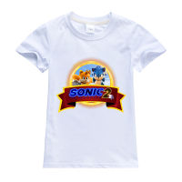 Sonic The Hedgehog ผ้าฝ้าย100% Bottoming เสื้อเด็กผ้าฝ้าย Tshirt เด็ก Tshirt ฤดูร้อนครึ่งแขน Boy S Bottoming เสื้อ