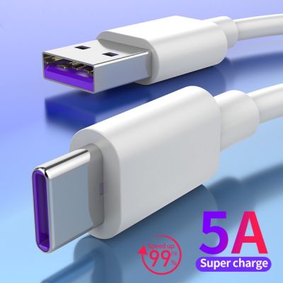 5A Fast Charge Data Cable พร้อม Type-C Micro USB Cable สำหรับ Vivo OPPO Samsung Xiaomi Huawei Redmi Realme 0.5/1/1.5/2/3 เมตร ของแท้ สายชาร์จเร็ว