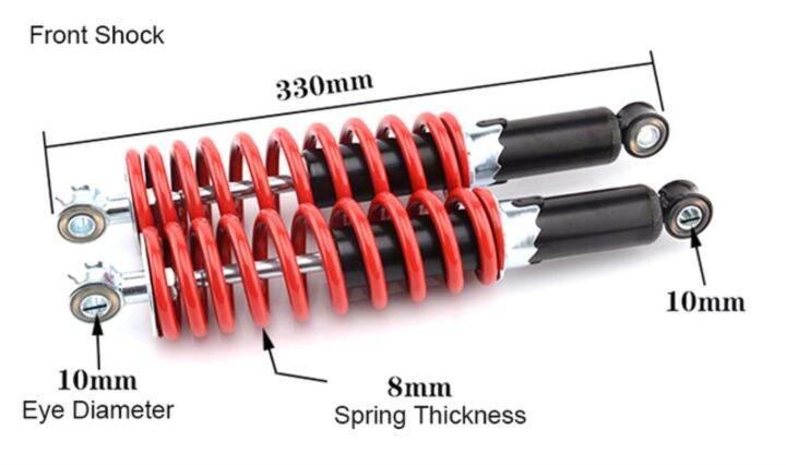 front-rear-shock-absorber-motorcycle-hydraulic-suspension-spring-shocker-absorbers-1200lbs-330mm-350mm-red-white-atv-oil-dampers