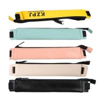 ❄◇▽ Fashion Pen Bag School Pen Case PU Leather Elastic Buckle Pencil Case for Book Notebook for Office Meeting Easy Carry Stationery