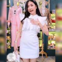 MF349  Dress น่ารัก​ ดูดี​ มีราคา​ ลุคคุณหนูมากๆ​ ใส่ได้ทุกโอกาสเลยนะคะ​ งานพรีเมี่ยม​ ผ้าลูกไม้อย่างดี​ มีซับในทั้งตัว​ ใส่สบาย​ งานซิปหลัง​ แขนยาวพองๆ​ น่ารัก​ แต่งโบว์อก​ ราคานี้คุ้มมากนะคะ​ เห็นงานจริงต้องว้าวแน่นอนคะ..   ขนาด::รอบอก 35-36"/ รอบเอว 29