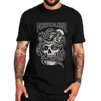 Cool Skull And Snake T Shirt Funny Skeleton Letter Harajuku Hipster Short Sleeve Summer Soft Casual Unsiex Cotton T-Shirts 【Size S-4XL-5XL-6XL】